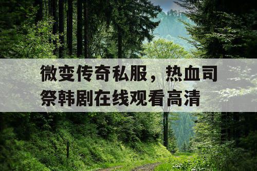微变传奇私服，热血司祭韩剧在线观看高清