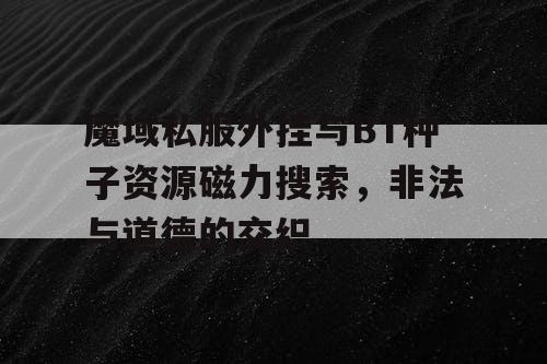 魔域私服外挂与BT种子资源磁力搜索，非法与道德的交织