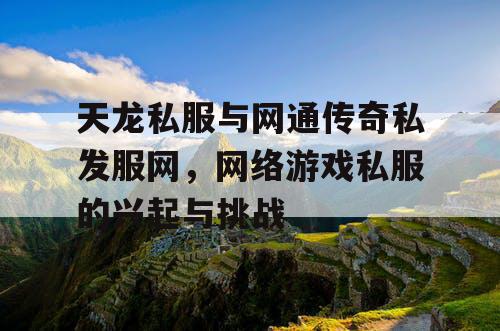 天龙私服与网通传奇私发服网，网络游戏私服的兴起与挑战