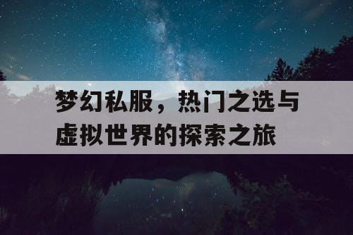 梦幻私服，热门之选与虚拟世界的探索之旅