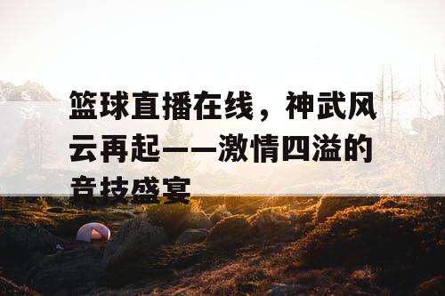 篮球直播在线，神武风云再起——激情四溢的竞技盛宴