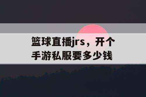 篮球直播jrs，开个手游私服要多少钱