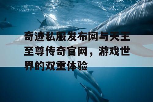 奇迹私服发布网与天王至尊传奇官网，游戏世界的双重体验