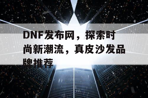 DNF发布网，探索时尚新潮流，真皮沙发品牌推荐