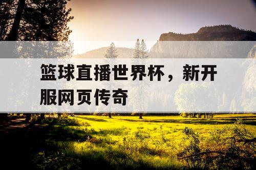 篮球直播世界杯，新开服网页传奇