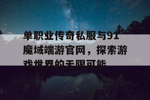 单职业传奇私服与91魔域端游官网，探索游戏世界的无限可能