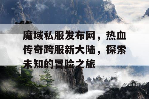 魔域私服发布网，热血传奇跨服新大陆，探索未知的冒险之旅