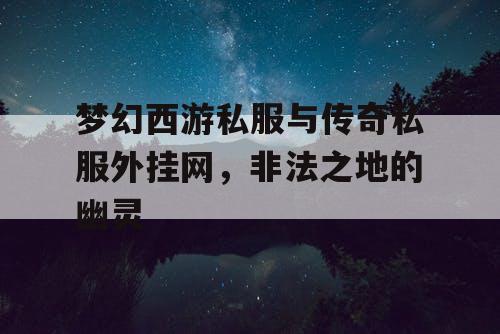 梦幻西游私服与传奇私服外挂网，非法之地的幽灵