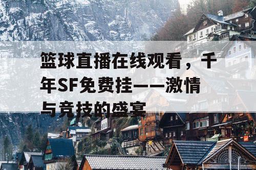 篮球直播在线观看，千年SF免费挂——激情与竞技的盛宴