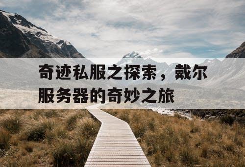 奇迹私服之探索，戴尔服务器的奇妙之旅