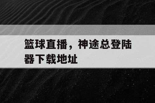 篮球直播，神途总登陆器下载地址
