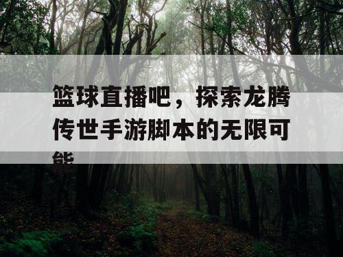 篮球直播吧，探索龙腾传世手游脚本的无限可能