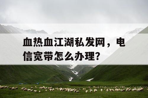 血热血江湖私发网,电信宽带怎么办理? 血热血江湖私发网,电信宽带怎么办理?